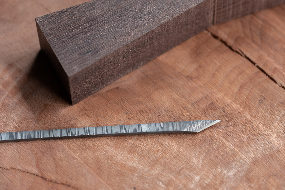 The Damascus Toothpick Marking Knife