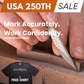 USA 250th Birthday Sale: Damascus Marking Knife with FREE Blacktail Studio Tri-Blend Tee