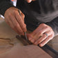 The Damascus Blacktail Bundle: The Damascus Precision Edge Marking Knife, The Damascus Toothpick Marking Knife, The Blacktail Studio Tri-Blend Tee