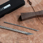 The Damascus Blacktail Bundle: The Damascus Precision Edge Marking Knife, The Damascus Toothpick Marking Knife, The Blacktail Studio Tri-Blend Tee