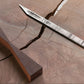 PRE-ORDER: "Classic" Hand Forged Damascus Marking Knife